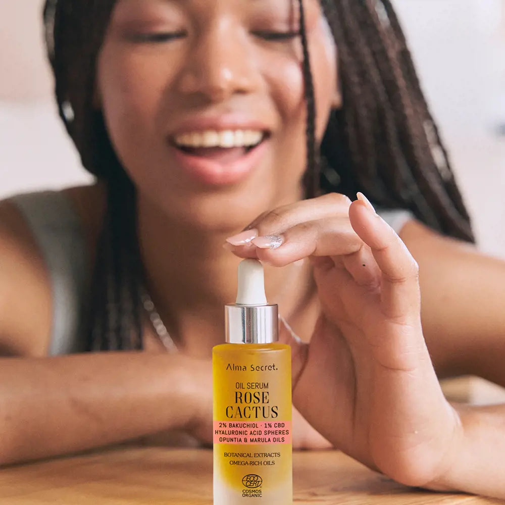 ALMA SECRET-Óleo facial de ROSA CACTO 30 ml-DrShampoo - Perfumaria e Cosmética