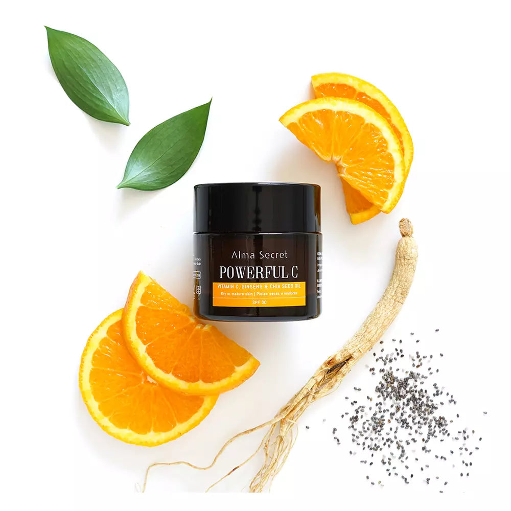 ALMA SECRET-POWERFUL C iluminador anti-idade chia SPF30 50 ml-DrShampoo - Perfumaria e Cosmética