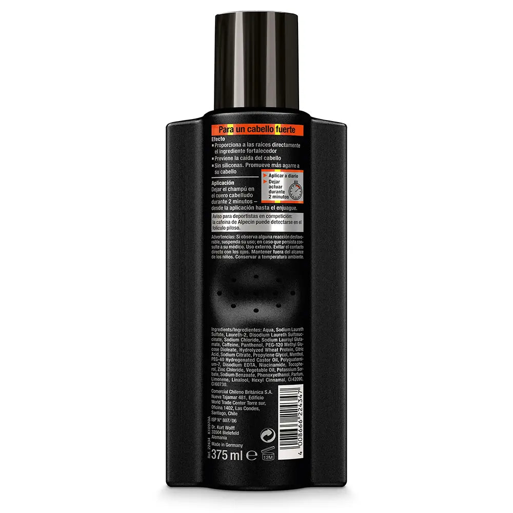 CAFFEINE BLACK EDITION shampoo anti-queda C1 375 ml Image secondaire du produit