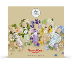ALVAREZ GOMEZ-Caixa de Descoberta Fresh Water Flowers 5 peças.-DrShampoo - Perfumaria e Cosmética