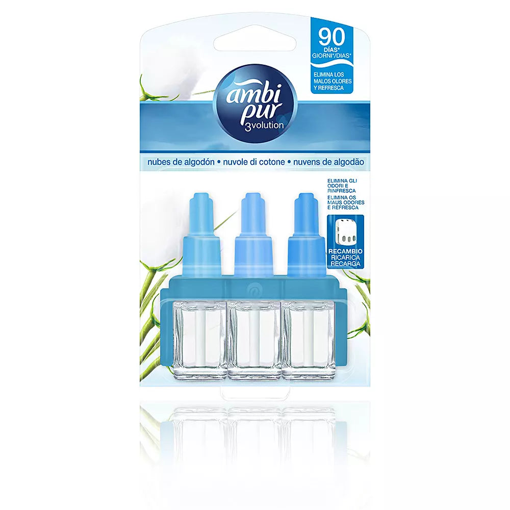 AMBI PUR-3VOLUTION refil ambientador algodão nuvens 20 ml-DrShampoo - Perfumaria e Cosmética