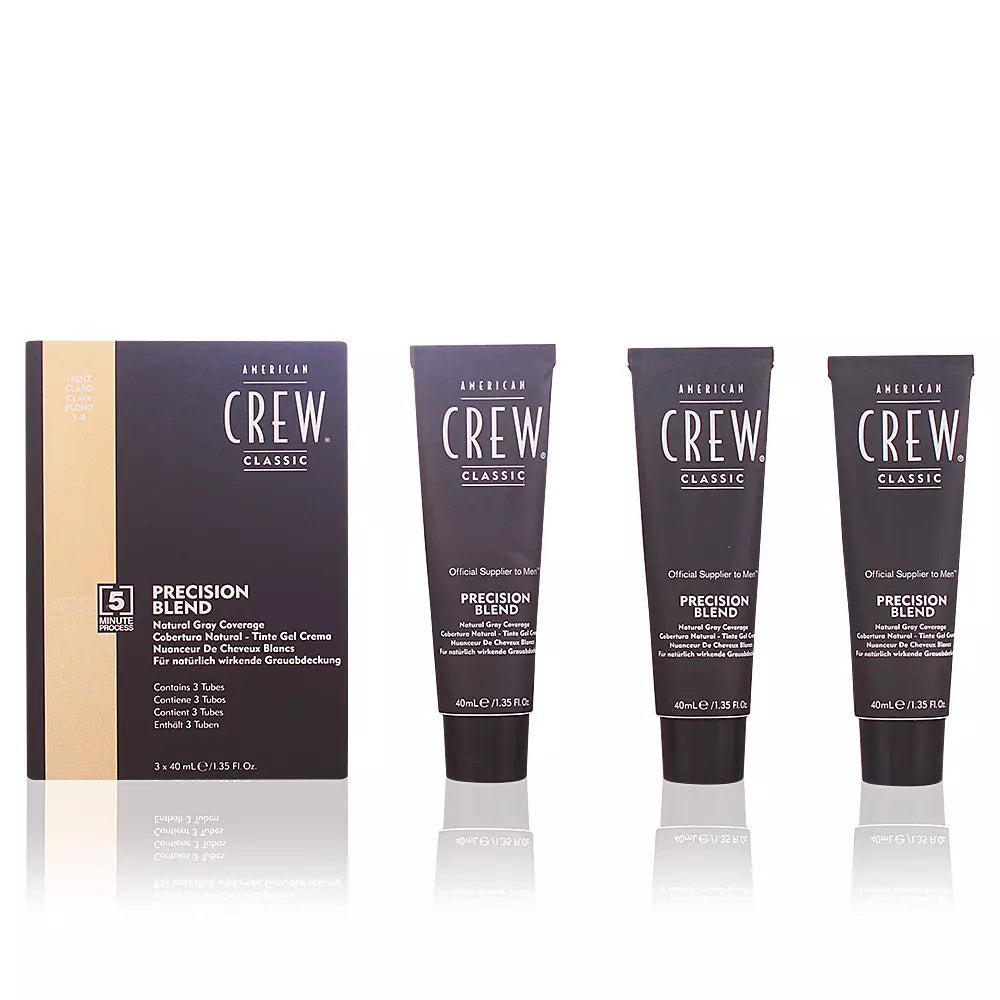 AMERICAN CREW-PRECISION BLEND SET 7 8 light 3 unid.-DrShampoo - Perfumaria e Cosmética