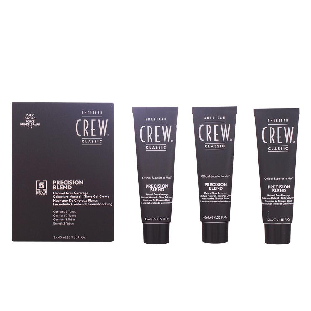 AMERICAN CREW-PRECISION BLEND set 2 3 dark-DrShampoo - Perfumaria e Cosmética