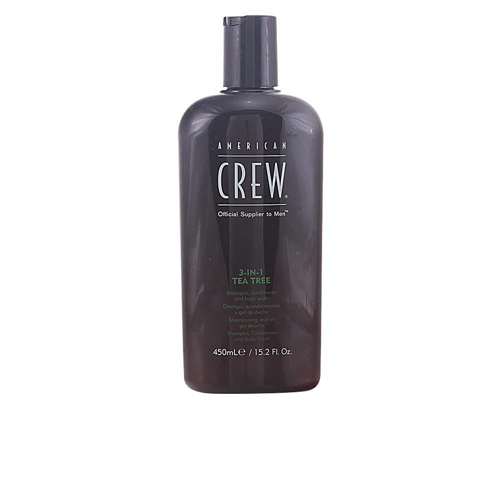 AMERICAN CREW-TEA TREE 3 em 1 shampoo, condicionador e sabonete líquido 450 ml-DrShampoo - Perfumaria e Cosmética
