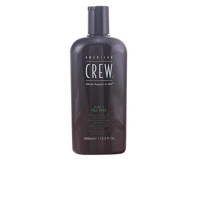 AMERICAN CREW-TEA TREE 3 em 1 shampoo, condicionador e sabonete líquido 450 ml-DrShampoo - Perfumaria e Cosmética
