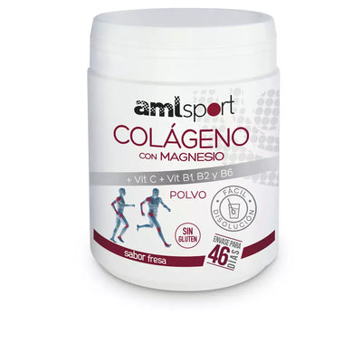 AMLSPORT-COLÁGENO COM MAGNÉSIO + VIT.C + VIT.B1.B2.B6 sabor morango pol-DrShampoo - Perfumaria e Cosmética