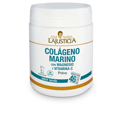 ANA MARÍA LAJUSTICIA-COLÁGENO MARINO COM MAGNÉSIO + VIT. C sabor melancia pó 350.-DrShampoo - Perfumaria e Cosmética