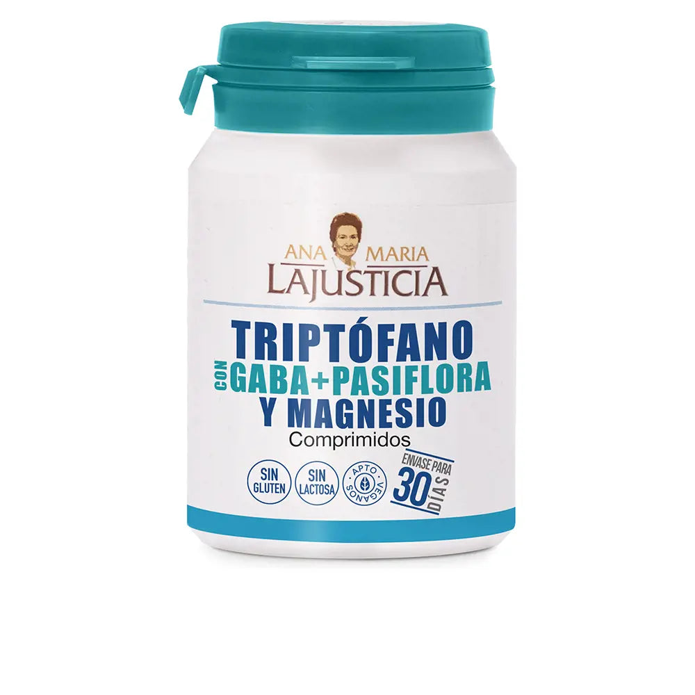 ANA MARÍA LAJUSTICIA-TRIPTOFANO COM GABA + MARACUJÁ E MAGNÉSIO 60 comprimidos-DrShampoo - Perfumaria e Cosmética