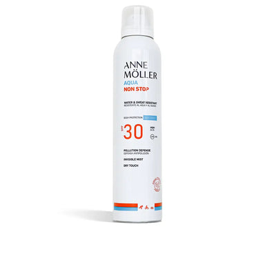 ANNE MÖLLER-AQUA NON STOP spray corporal resistente à água e ao suor FPS 30 200 ml-DrShampoo - Perfumaria e Cosmética