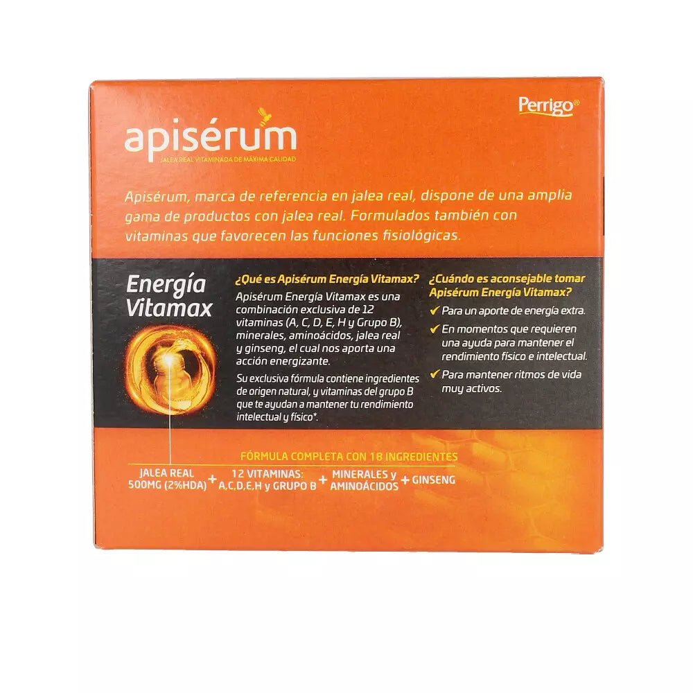 APISERUM-VITAMAX ENERGY APISERUM 18 ampolas-DrShampoo - Perfumaria e Cosmética