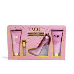AQC FRAGRANCES-LADY SECRET PINK EDITION CASE 4 pcs.-DrShampoo - Perfumaria e Cosmética