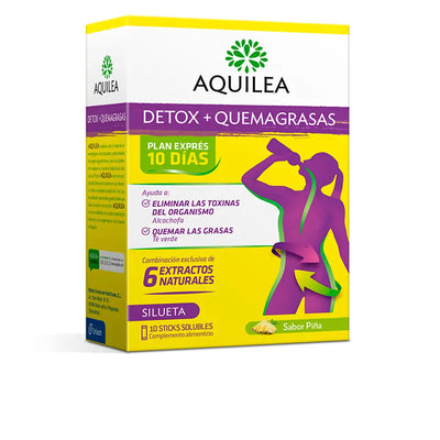 AQUILEA-Detox e queimador de gordura 10 bastões bebíveis-DrShampoo - Perfumaria e Cosmética