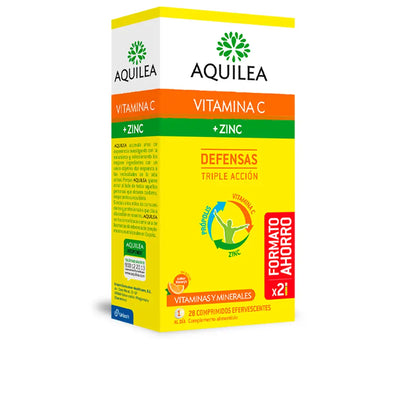 AQUILEA-Vitamina C + Zinco Pacote Poupança 28 Comprimidos-DrShampoo - Perfumaria e Cosmética