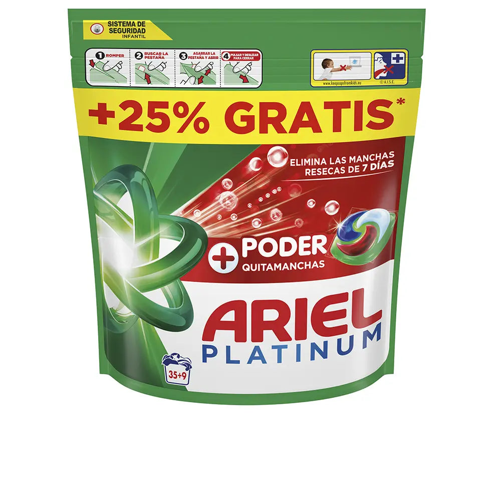 ARIEL-ARIEL PLATINUM PODER QUITAMANCHAS detergente 44 cápsulas-DrShampoo - Perfumaria e Cosmética