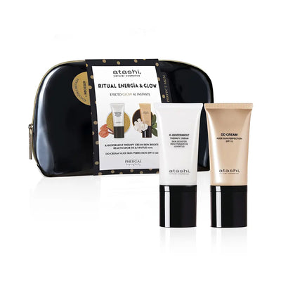 ATASHI-CASO DE EFEITO GLOW INSTANTÂNEO DD CREAM 3 peças-DrShampoo - Perfumaria e Cosmética