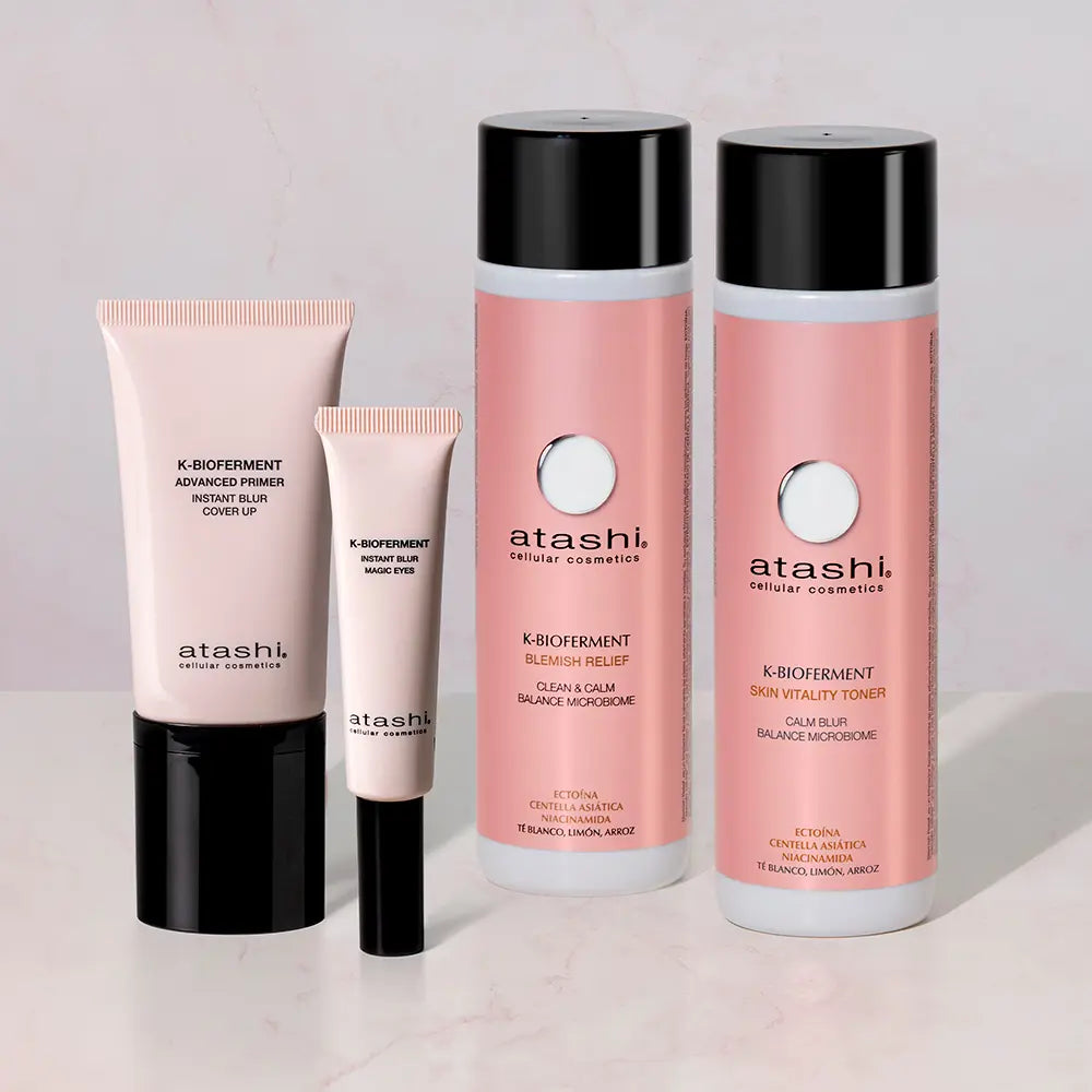 ATASHI-K-BIOFERMENT INSTANT BLUR água micelar calmante para pele sensível 250 ml-DrShampoo - Perfumaria e Cosmética