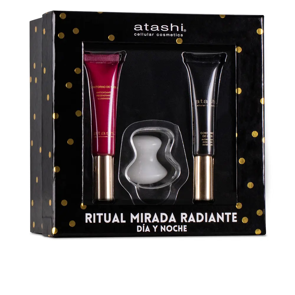 ATASHI-Ritual Radiant Look Duo para Contorno dos Olhos - Conjunto Anti-idade e Antioxidante (2 unidades)-DrShampoo - Perfumaria e Cosmética