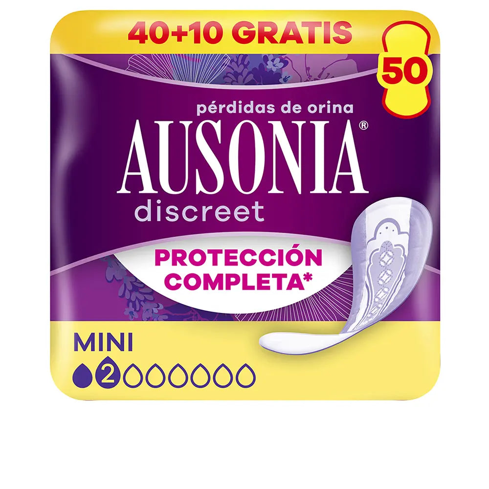 AUSONIA-AUSONIA DISCREET mini absorventes de incontinência 50 unidades.-DrShampoo - Perfumaria e Cosmética