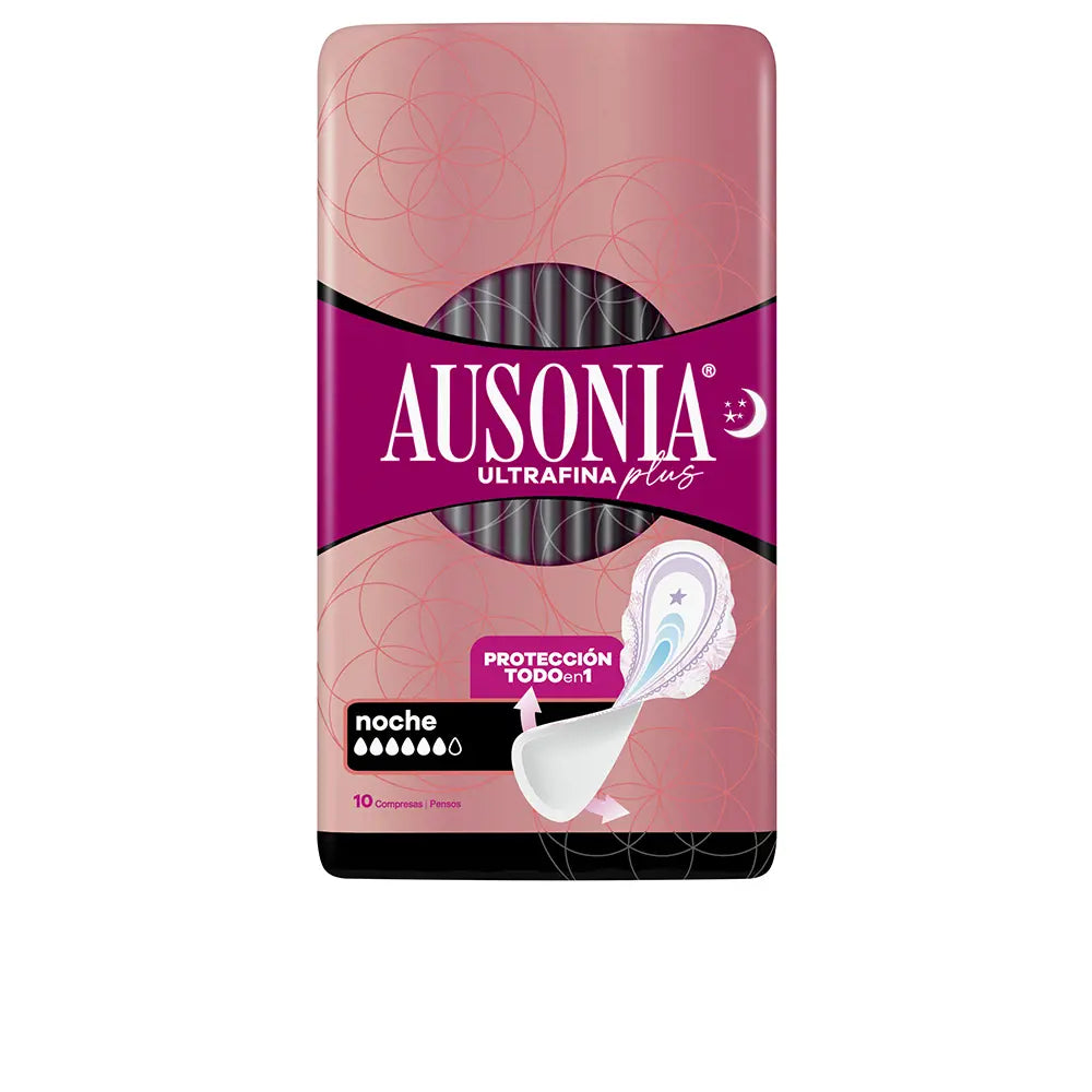 AUSONIA-AUSONIA ULTRAFINE PLUS compressas noturnas 10 u-DrShampoo - Perfumaria e Cosmética