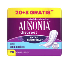 AUSONIA-DISCREET maxi pensos para incontinência 28 unidades.-DrShampoo - Perfumaria e Cosmética