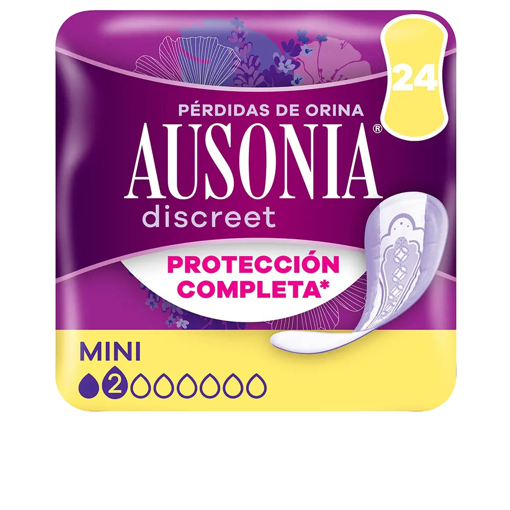 AUSONIA-Pensos higiénicos mini para incontinência DISCREET 24 unidades-DrShampoo - Perfumaria e Cosmética