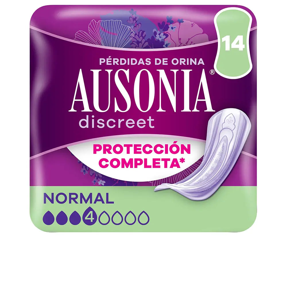 AUSONIA-pensos para incontinência DISCREET normal 14 u.-DrShampoo - Perfumaria e Cosmética