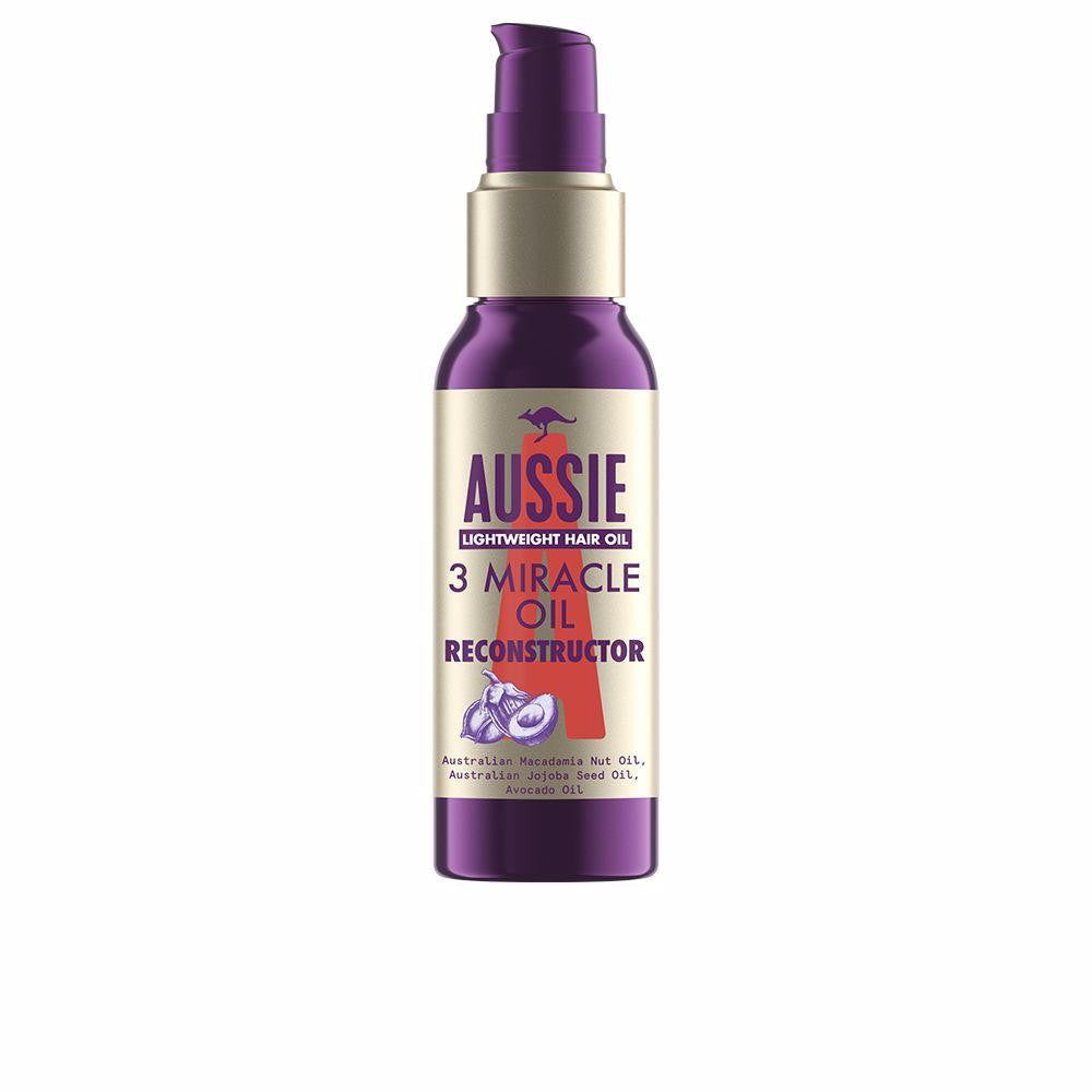 AUSSIE-3 MIRACLE OIL RECONSTRUCTOR óleo milagroso 100 ml-DrShampoo - Perfumaria e Cosmética