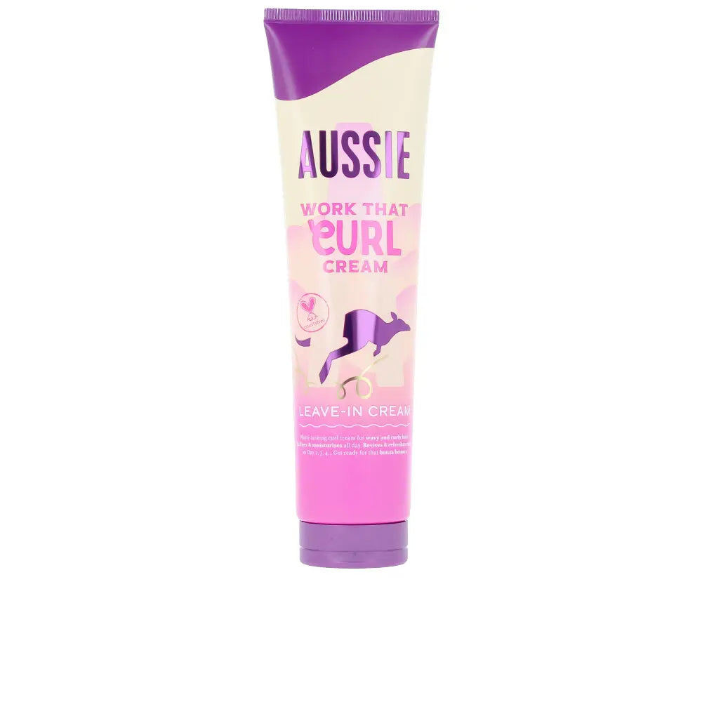 AUSSIE-Creme leave-in AUSSIE WORK THAT CURL 160 ml-DrShampoo - Perfumaria e Cosmética