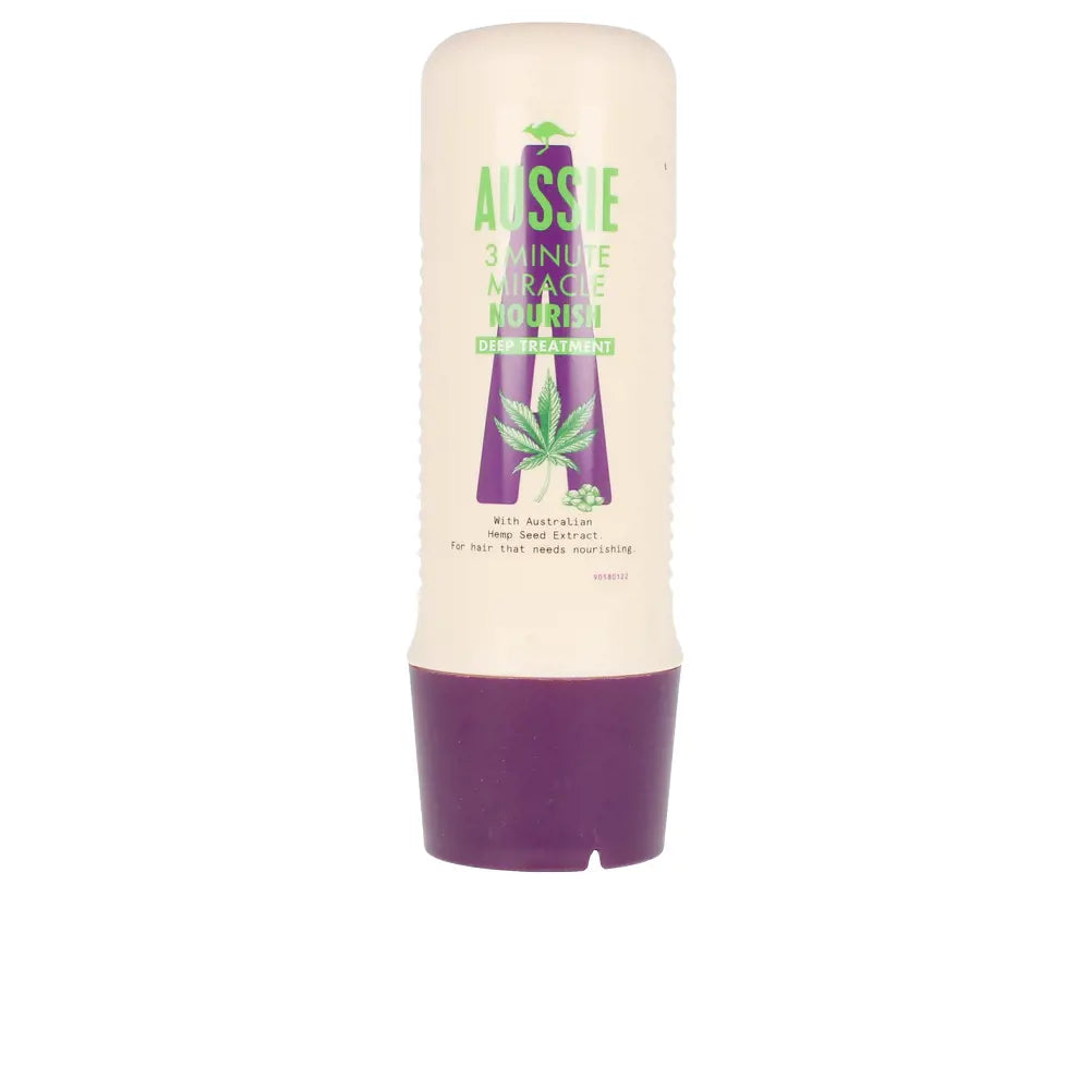 AUSSIE-Tratamento profundo 3 MINUTE MIRACLE NOURISH 250 ml-DrShampoo - Perfumaria e Cosmética