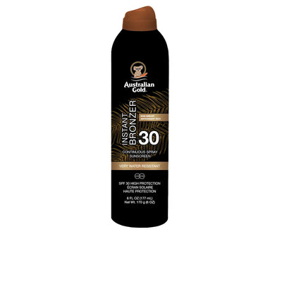 AUSTRALIAN GOLD-Bronzeador instantâneo FPS 30 em spray resistente à água, 177 ml-DrShampoo - Perfumaria e Cosmética