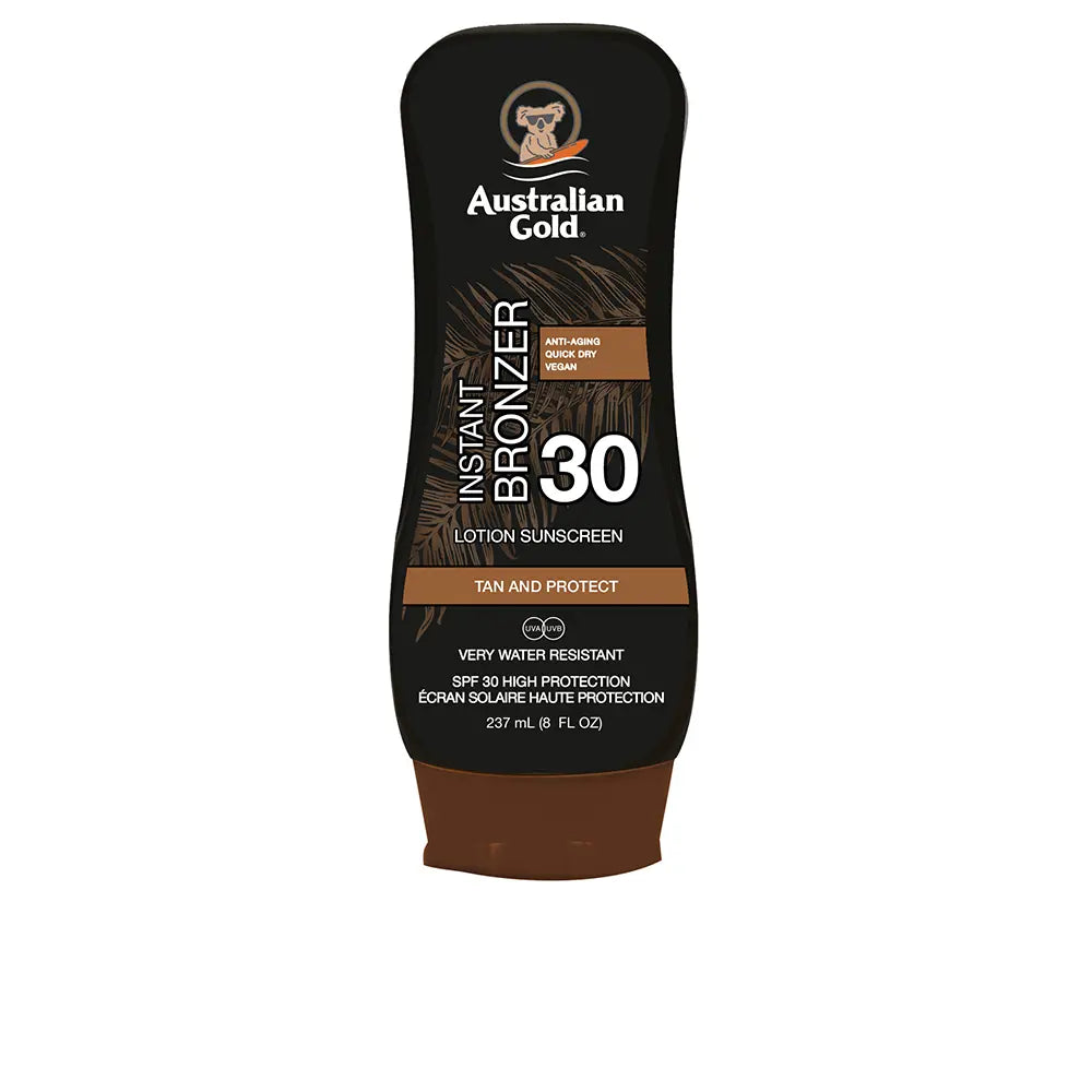 AUSTRALIAN GOLD-LOÇÃO PROTETORA SOLAR SPF30 com bronzeador 237 ml.-DrShampoo - Perfumaria e Cosmética