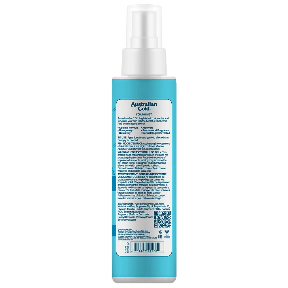 AUSTRALIAN GOLD-NÉVOA REFRIGERATIVA secagem rápida com aloe vapo 147 ml-DrShampoo - Perfumaria e Cosmética