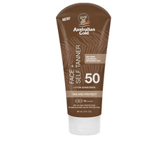 AUSTRALIAN GOLD-Protetor solar FACE SELF TANNER FPS50 88 ml.-DrShampoo - Perfumaria e Cosmética