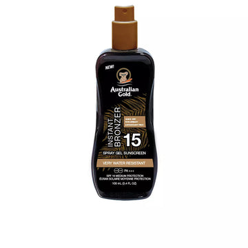 AUSTRALIAN GOLD-SUNSCREEN SPF15 gel spray com bronzer instantâneo 100 ml-DrShampoo - Perfumaria e Cosmética Main image