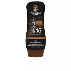 AUSTRALIAN GOLD-SUNSCREEN SPF15 loção com bronzeador 237 ml-DrShampoo - Perfumaria e Cosmética