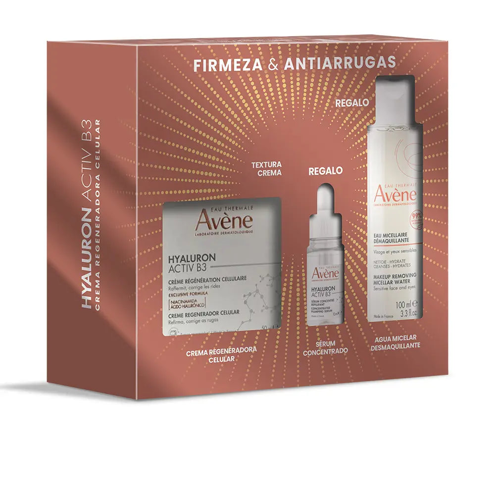 AVENE-CREME HYALURON ACTIV B3 + ÁGUA MICLEAR + SÉRUM HAB3 CAIXA 3 peças.-DrShampoo - Perfumaria e Cosmética
