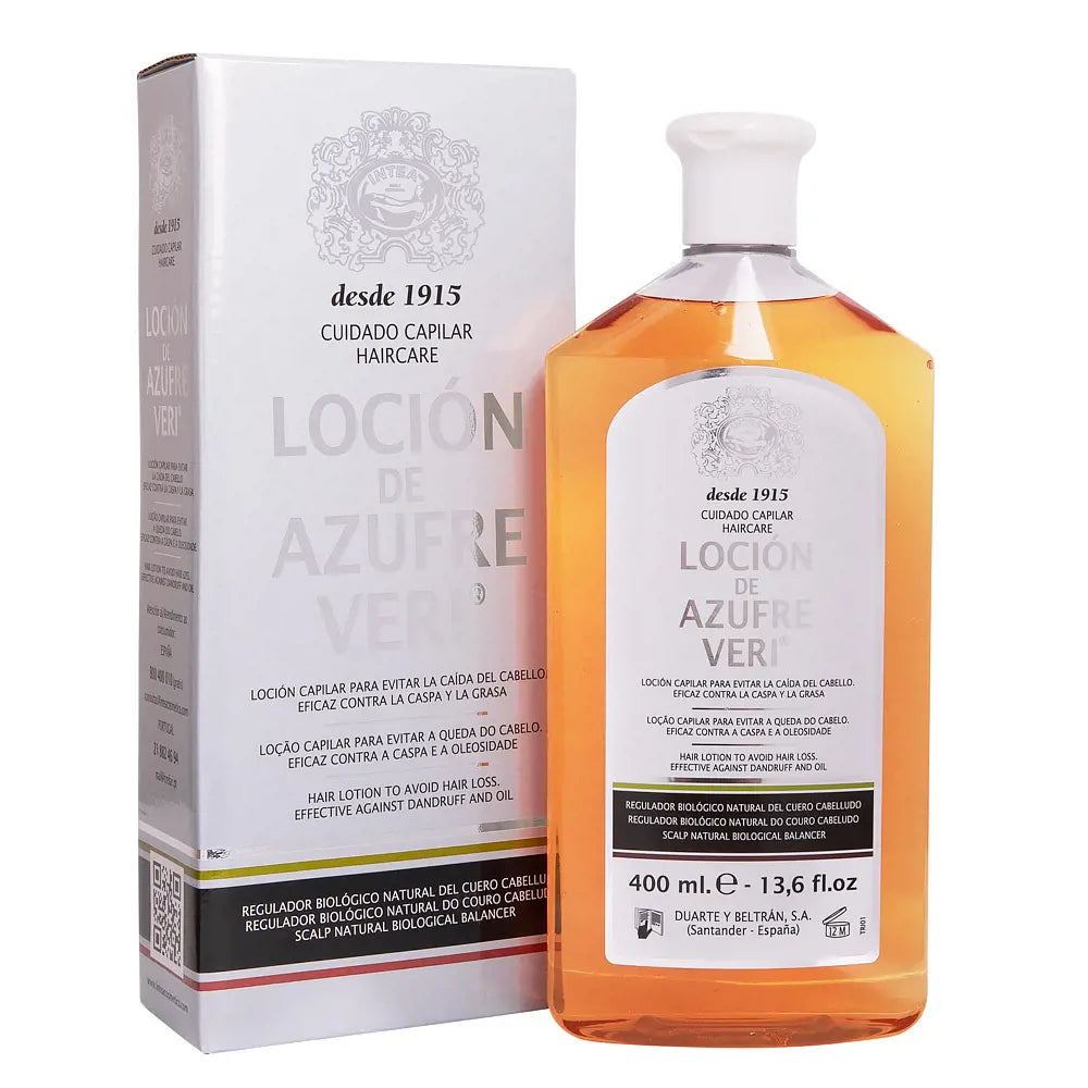 AZUFRE VERI-SULFUR VERI loção anti-queda 400 ml-DrShampoo - Perfumaria e Cosmética