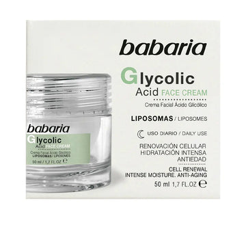 BABARIA-ÁCIDO GLICÓLICO creme facial renovador celular 50 ml-DrShampoo - Perfumaria e Cosmética Image principale du produit