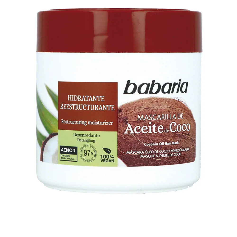 BABARIA-COCO máscara hidratante capilar 400 ml-DrShampoo - Perfumaria e Cosmética