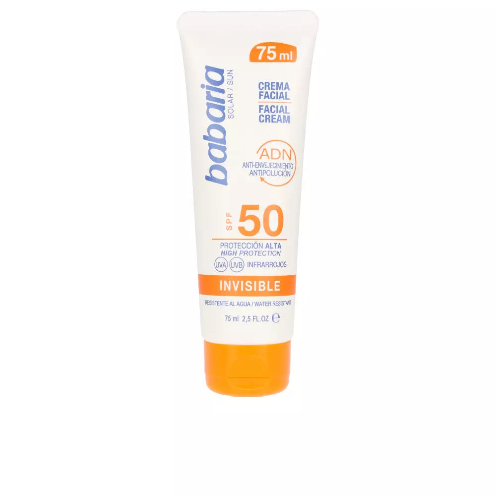 BABARIA-SOLAR ADN INVISIBLE creme solar facial SPF50 75 ml-DrShampoo - Perfumaria e Cosmética