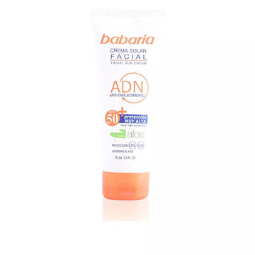 BABARIA-SOLAR ADN creme solar facial aloe vera SPF50 75 ml-DrShampoo - Perfumaria e Cosmética Imagem principal do produto
