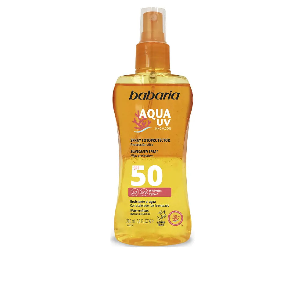 BABARIA-SOLAR AQUA UV SPF50 bifásico 200 ml-DrShampoo - Perfumaria e Cosmética