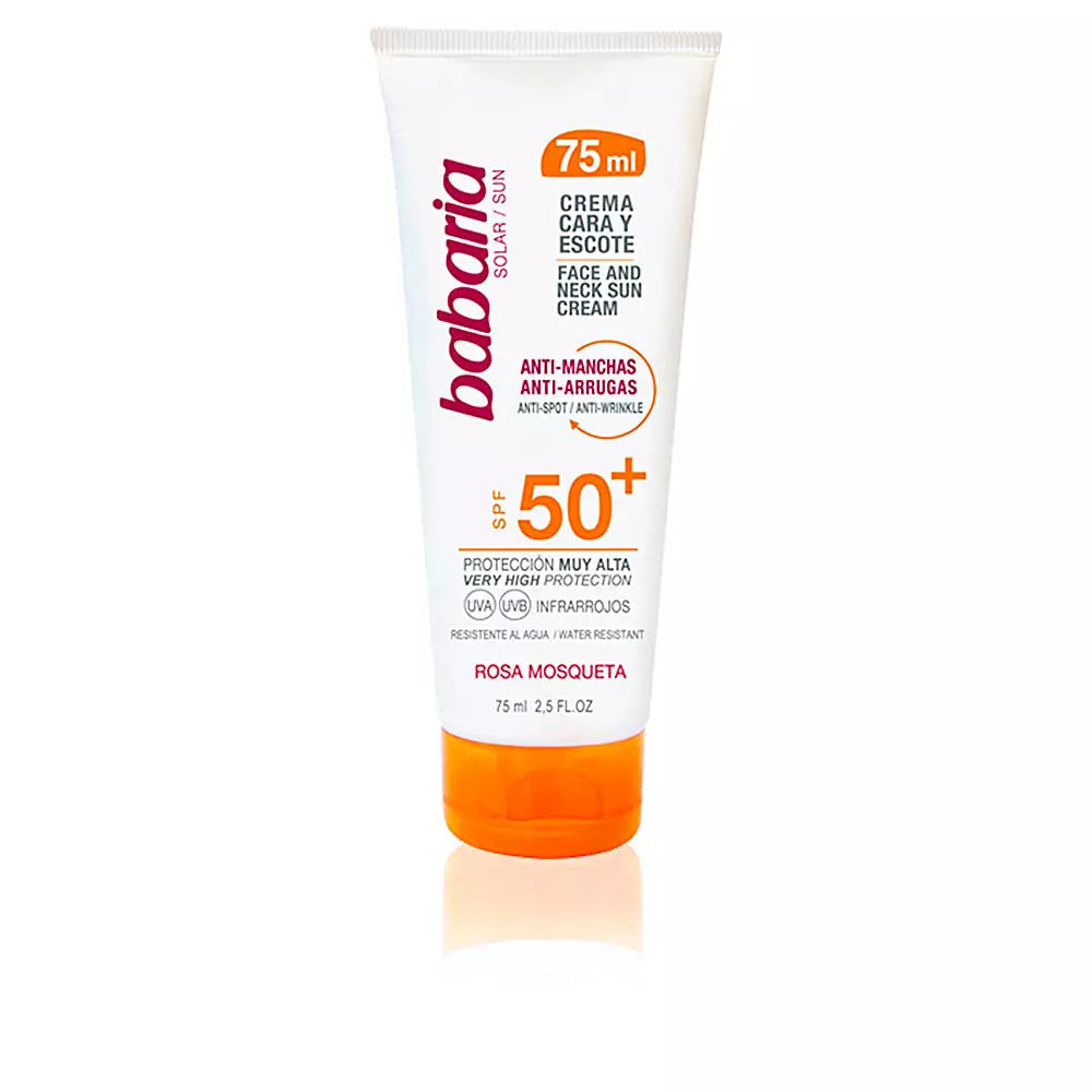 BABARIA-SOLAR CARA&ESCOTE fluido anti-manchas SPF50+ 75 ml-DrShampoo - Perfumaria e Cosmética
