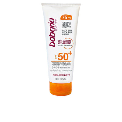 BABARIA-SOLAR CARA&ESCOTE fluido anti-manchas SPF50+ 75 ml-DrShampoo - Perfumaria e Cosmética
