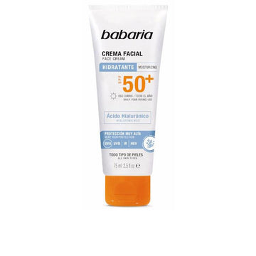 BABARIA-SOLAR HYALURONIC ACID facial cream SPF50+ 75 ml-DrShampoo - Perfumaria e Cosmética Image principale du produit