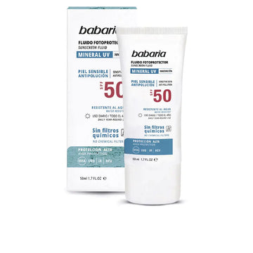 BABARIA-SOLAR MINERAL UV fluido fotoprotetor fácil SPF50 50 ml-DrShampoo - Perfumaria e Cosmética Imagen principal del producto