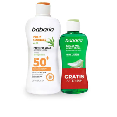 BABARIA-SOLAR PIEL SENSIBLE SPF50+ ESTUCHE 2 pz-DrShampoo - Perfumaria e Cosmética