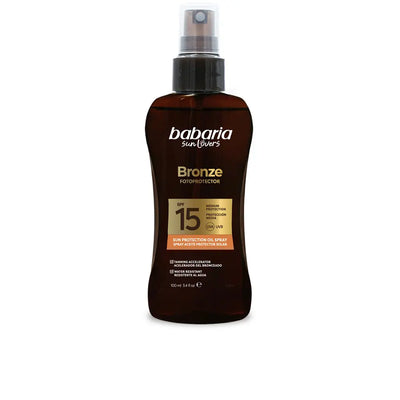 BABARIA-SUN LOVERS BRONZE spray aceite protector solar SPF15 100 ml-DrShampoo - Perfumaria e Cosmética