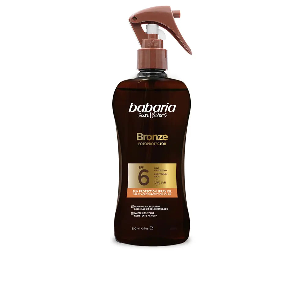 BABARIA-SUN LOVERS BRONZE spray aceite protector solar SPF6 300 ml-DrShampoo - Perfumaria e Cosmética