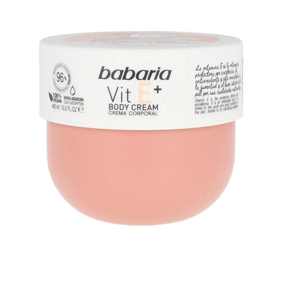 BABARIA-VITAMIN E+ creme corporal 100% vegano 400 ml-DrShampoo - Perfumaria e Cosmética